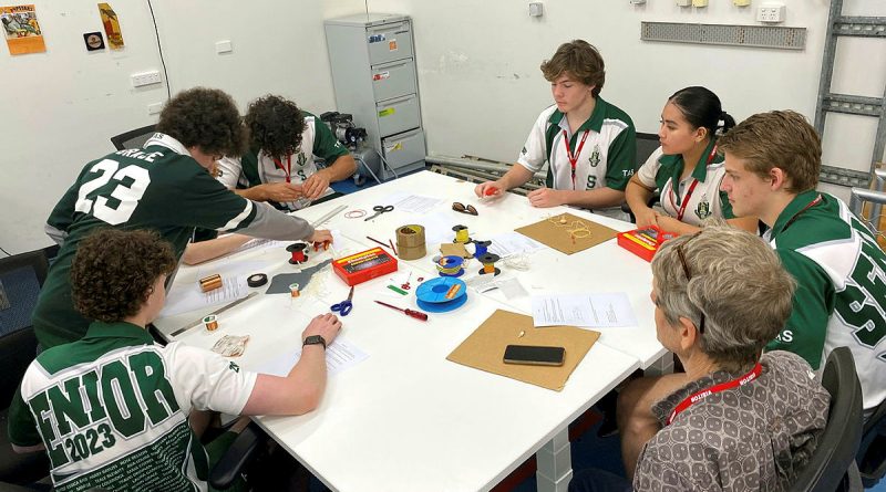Cairns High School students participate in a series of science and engineering challenges at HMAS Cairns, as part of a collaboration between Defence Work Experience Program and ADF Careers. Story by Lieutenant Claire McIntosh. Photos by Nel Archer.