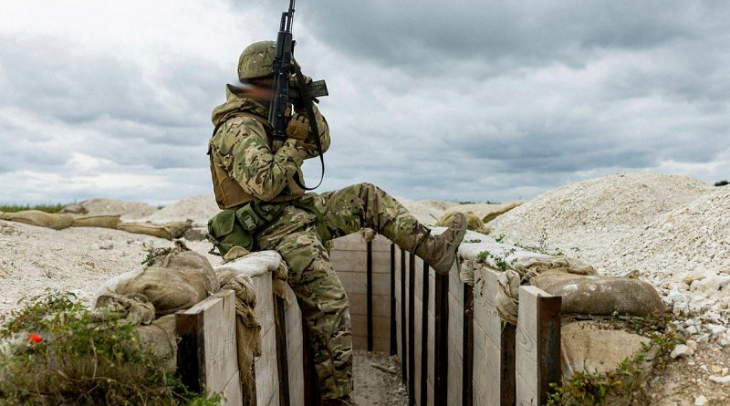 A recruit from the Armed Forces of Ukraine on Operation Kudu in the UK. Story by Major Carrie Robards. Photos by Leading Aircraftwoman Emma Schwenke.