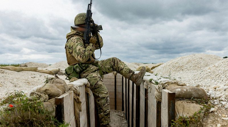 A recruit from the Armed Forces of Ukraine on Operation Kudu in the UK. Story by Major Carrie Robards. Photos by Leading Aircraftwoman Emma Schwenke.