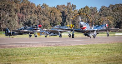 Historic aircraft from 100 Squadron prepare to take part in flying displays at the 2023 Tocumwal Airshow. Story and photos by Flying Officer Kristi Adam.
