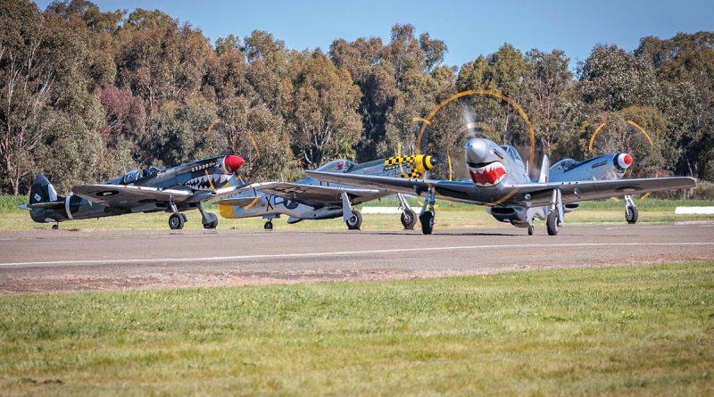 Historic aircraft from 100 Squadron prepare to take part in flying displays at the 2023 Tocumwal Airshow. Story and photos by Flying Officer Kristi Adam.