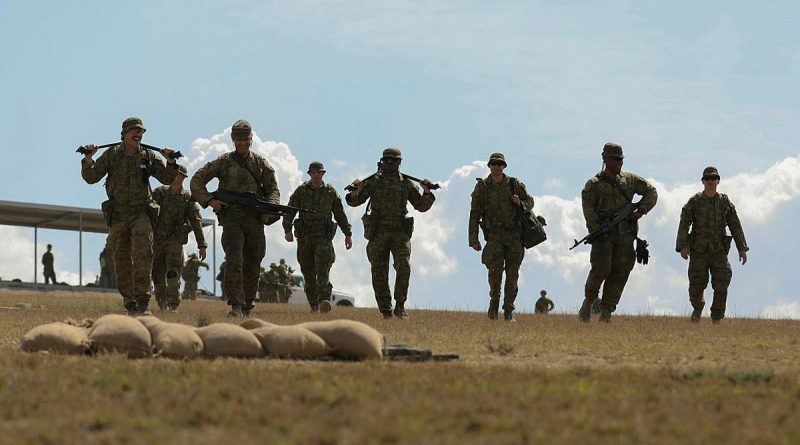 Australian Army soldiers from the 2nd (Australian) Division prepare their weapon posts for MAG 58 machine guns during a Direct Fire Support Weapons course in the Singleton Military Area during September 2023. Story by Major Jesse Robilliard. Photos by Private Sarah Fisher.