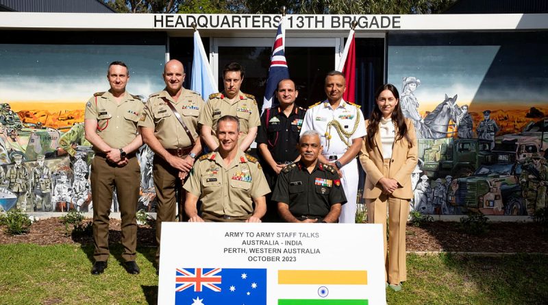 13th Brigade hosted the Australia-India Army staff talks in Perth, ahead of Exercise Austrahind 23 in Western Australia next month. Story by Major Sandra Seman-Bourke. Photo by Corporal Nikia Chapman.