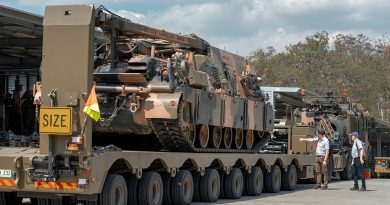 Members from Rheinmetall MAN Military Vehicles User Nations Group attended a capability display held at Gallipoli Barracks, Brisbane. Photos by Corporal Nicole Dorrett.