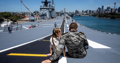 Family and friends of HMAS Adelaide ship's company sail through Sydney Harbour, the start of a families voyage to Eden, NSW. Story by Esmarie Fulton. Photos by Leading Seaman Abdus Chowdhury.