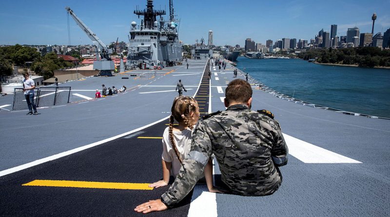 Family and friends of HMAS Adelaide ship's company sail through Sydney Harbour, the start of a families voyage to Eden, NSW. Story by Esmarie Fulton. Photos by Leading Seaman Abdus Chowdhury.