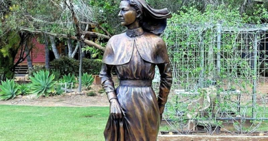 The bronze statue honouring Sister Greta Towner's service in Blackall’s Memorial Park, Queensland. Story by Captain Cath Batch. Photos by Major Edward Dahlheimer.