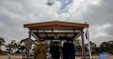 Two KA350 King Air's fly over a Colours consecration parade at RAAF Base East Sale, Victoria. Story by Squadron Leader Kate Davis and Flight Lieutenant Nick O’Connor. Photos by Leading Aircraftman Ryan Howell.