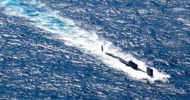 USS North Carolina during Exercise Talisman Sabre 23 in the Indian Ocean. Image by US Mass Communication Specialist 3rd Class Jordan Brow.