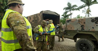 Soldiers assigned to Joint Task Group 629.3 deliver supplies in Wujal Wujal, Queensland. Story by Captain Diana Jennings. Photos by Leading Seaman Jarrod Mulvihill.