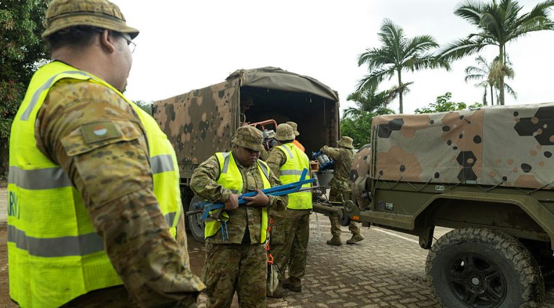 Soldiers assigned to Joint Task Group 629.3 deliver supplies in Wujal Wujal, Queensland. Story by Captain Diana Jennings. Photos by Leading Seaman Jarrod Mulvihill.