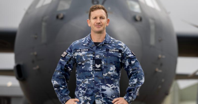 Australia Day Award recipient Sergeant Justin Kurban, an aviation technician with 37 Squadron, RAAF Base Richmond. Story by Corporal Jacob Joseph.