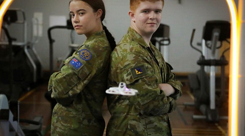 Members of the Australian Army Cadets prepare to race tiny drones during the Army Cadet Drone Racing camp at Gallipoli Barracks, Enoggera, Queensland. Story by Major Carolyn Barnett. Photo by Cadet Sergeant Joshua Parcell.