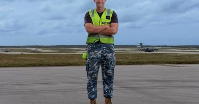 RAAF Leading Aircraftman Carl Dransfield, of 27 Squadron, at Andersen Air Force Base, Guam, during Exercise Cope North 24. Story by Flight Lieutenant Claire Campbell. Photos by Leading Aircraftman Kurt Lewis.
