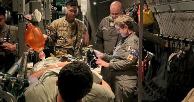Australian and US personnel were re-tasked to conduct a real-world aeromedical evacuation during Exercise Cope North 24, flying to Micronesia to extract a patient requiring medical care in Guam. Story by Flight Lieutenant Claire Campbell. Photos by Corporal Deniele Oehm.