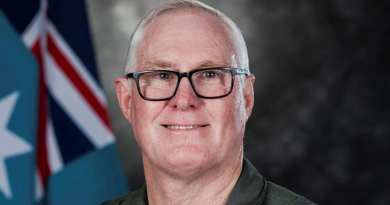 Warrant Officer Ian 'Blue' Macgregor, Simulator Project Manager from 37 Squadron, RAAF Base Richmond, NSW. Story by Flying Officer Madeleine Magee. Photo by Corporal John Solomon.