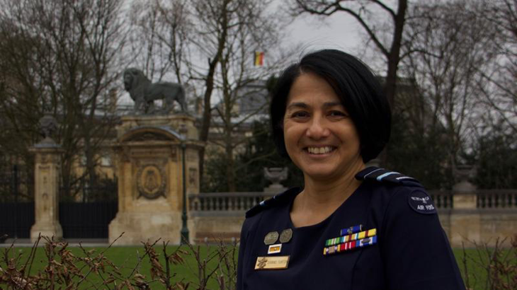 Air Vice-Marshal Di Turton in Brussels, Belgium, where she is Australia’s first female military representative to NATO and the EU. Story by Captain Nicholas Marquis. Photo by Antje Devon.