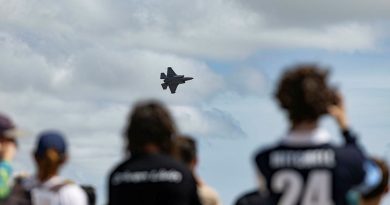 An Air Force F-35A Lightning II performs a handling display during the RAAF Base Townsville community open day. Story by Flight Lieutenant Imogen Lunny. Photos by Leading Aircraftwoman Taylor Anderson.