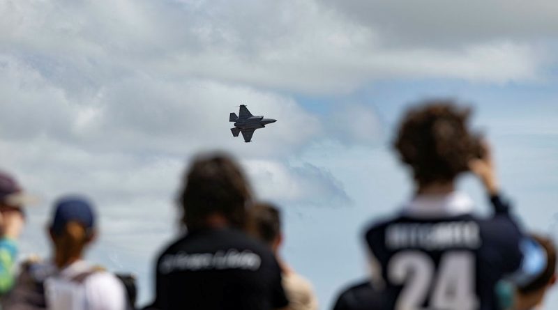 An Air Force F-35A Lightning II performs a handling display during the RAAF Base Townsville community open day. Story by Flight Lieutenant Imogen Lunny. Photos by Leading Aircraftwoman Taylor Anderson.