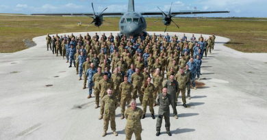 RAAF personnel during Exercise Cope North 2024 at Andersen Air Force Base, Guam, US. Story by Flight Lieutenant Claire Campbell. Photo by Leading Aircraftman Kurt Lewis.