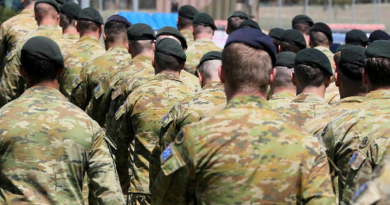 Members of the 7th Battalion, the Royal Australian Regiment that recently deployed on Operation Kudu at Edinburgh Defence Precinct, Adelaide. Story and photo by Captain Peter March.
