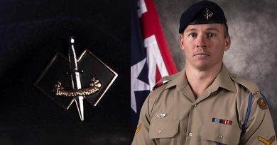 Official portrait of Lance Corporal Jack Fitzgibbon, 2nd Commando Regiment, who died as a result of a parachute-training accident.