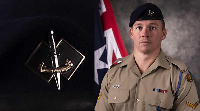 Official portrait of Lance Corporal Jack Fitzgibbon, 2nd Commando Regiment, who died as a result of a parachute-training accident.