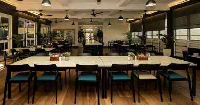 The newly renovated dining area of the Larrakeyah junior sailors' and other ranks' mess at HMAS Coonawarra in Darwin, NT. Story by Leading Seaman Angus Koch. Photos by Corporal Madhur Chitnis.