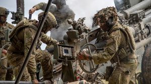 Soldiers from 1st Regiment, Royal Australian Artillery, participate in M777 howitzer live-fire drills at Shoalwater Bay Training Area. Photo by Private Andrew Shaw.