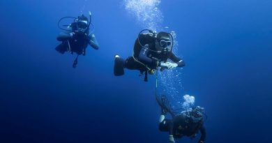 Australian Army soldiers explore the waters of Tulamben, Bali, during Exercise Lions Dive. Story by Captain Peter March. Photos by Captain Matthew Eden.