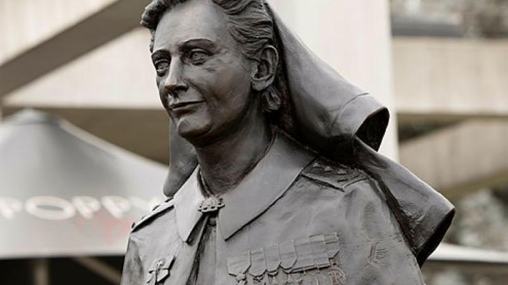 One of Australia's most decorated military nurses, Lieutenant Colonel Vivian Bullwinkel, has been immortalised in bronze at the Australian War Memorial. Story by Melinda Hoare.