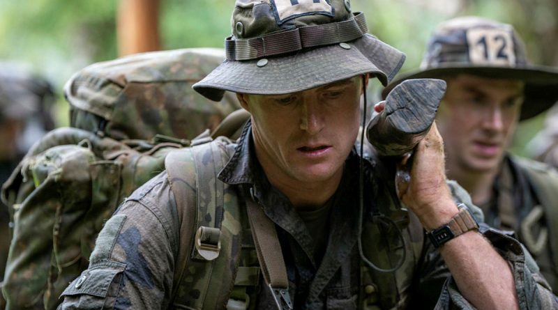 Australian Army soldier Sergeant Matthew Reid, of Combat Training Centre's Jungle Training Wing, participates in the French Foreign Legion Jaguar Course in Kourou, French Guiana. Story by Corporal Michael Rogers.