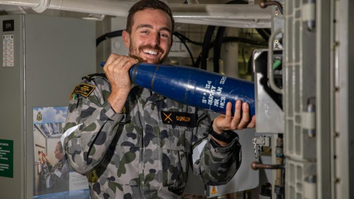 Petty Officer Stephen Dunlop has received a Conspicuous Service Medal as part of the King's Birthday awards. Story by Corporal Luke Bellman. Photo by Leading Seaman Thomas Sawtell.