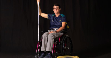Warrior Games 2024 competitor Diane Jackson at the Australian Institute of Sport, Canberra, ACT. Story by Flying Officer Belinda Barker. Photo by Flight Sergeant Ricky Fuller.