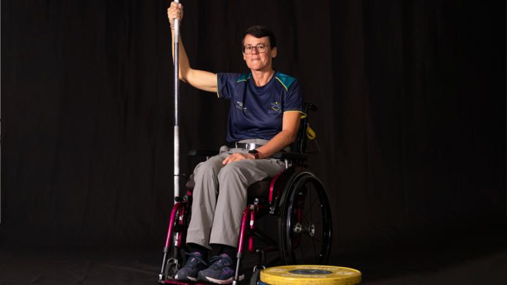 Warrior Games 2024 competitor Diane Jackson at the Australian Institute of Sport, Canberra, ACT. Story by Flying Officer Belinda Barker. Photo by Flight Sergeant Ricky Fuller.