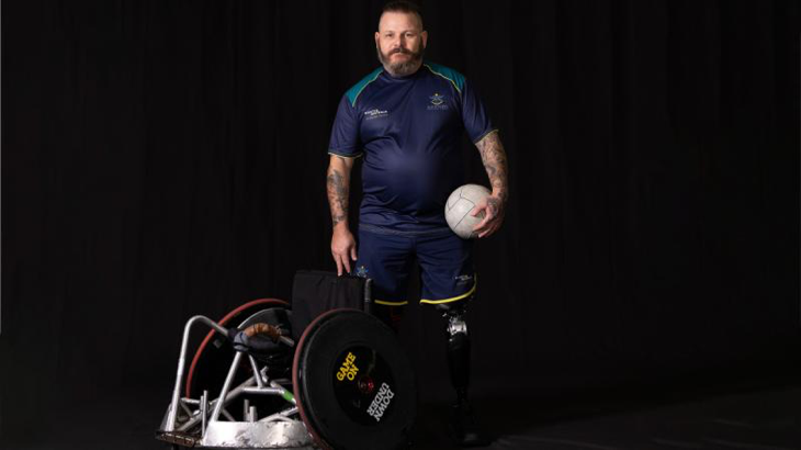Warrior Games 2024 competitor Luke Manhire at the Australian Institute of Sport in Canberra, ACT. Story by Flying Officer Tina Langridge. Photo by Flight Sergeant Ricky Fuller.