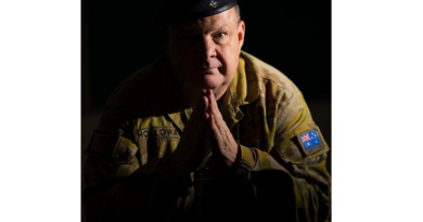 Australian Army Warrant Officer Class Two Brett Holloway at the Defence Space and Cyber College at HMAS Harman. Story by Corporal Michael Rogers. Photo by Leading Seaman Nadav Harel.