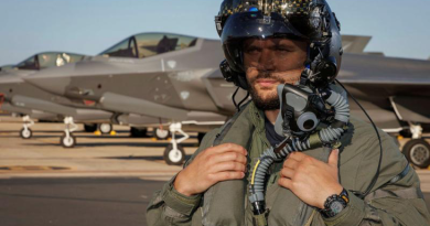 Yuri, an F-35A pilot with the Italian Air Force, on the flightline during Exercise Pitch Black 24. Story by Flight Lieutenant Matthew Edwards. Photo by Sergeant David Gibbs.