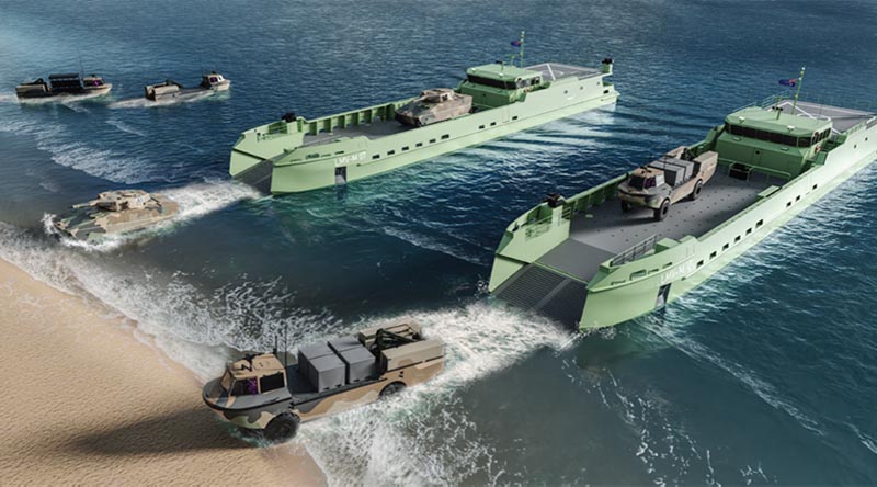 Concept design of Army's new Landing Craft Medium.
