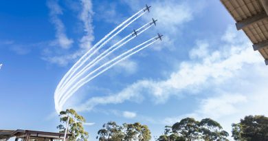 Pilatus PC-21 aircraft perform a display for No.1 Flying Training School Intermediate Pilots’ Course graduation at RAAF East Sale. Story by Flight Lieutenant Lily Lancaster. Photos by Sergeant Rodney Welch.