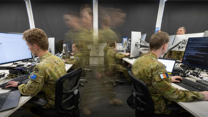 Australian Army cyber warfare specialists from 138 Signals Squadron, Simpson Barracks, Victoria.