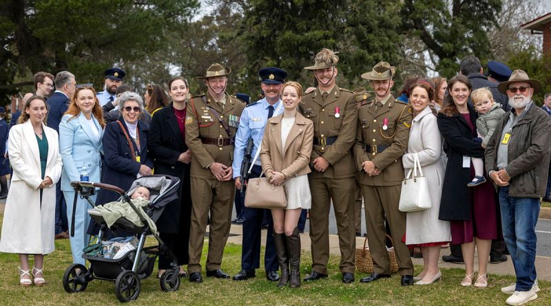 The Thom family at 1 Recruit Training Unit at RAAF Base Wagga. Story and photos by Corporal Jacob Joseph.