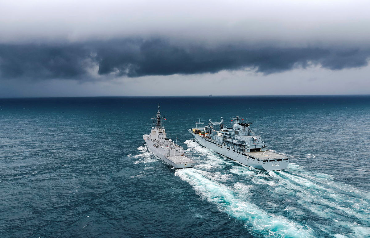 Replenishment at sea during Operation Argos CONTACT magazine