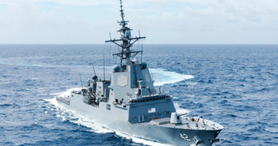 HMAS Sydney conducts officer of the watch manoeuvres during Exercise Pacific Dragon 2024. Photo by Leading Seaman Daniel Goodman.