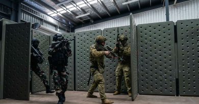 Soldiers from 5th Battalion, the Royal Australian Regiment, and Indonesian National Armed Forces personnel conduct urban training at Robertson Barracks, NT. Story by Lieutenant Commander Gary McHugh. Photos by Corporal Janet Pan.