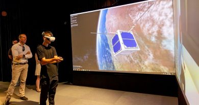 Exercise Western Dawn participants experience 'The 90° Wedge', a 3.8m diagonal 3D display at the HIVE (Hub for Immersive Visualisation and eResearch) at Curtin University, Perth. Story by Major Dean Benson. Photos by Corporal Nakia Chapman.
