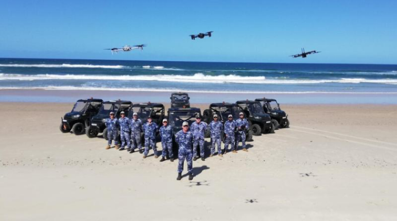 Participants of the first Air Force Test Ranges Squadron Defence Remote Pilot Licence Course, conducted at Evans Head, NSW, and led by Squadron Leader Martin Young. Story by Corporal Steven Lawton. Photo by Corporal David Martin.