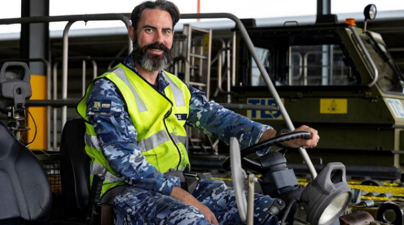 Aviation Logistics Specialist Sergeant David Hulse, of 23 Squadron, is part of the team supporting earthquake relief efforts in Vanuatu. Story by Flight Lieutenant Sharon Sebastian. Photo by Leading Aircraftwoman Taylor Anderson.