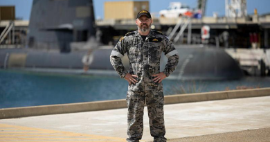 Petty Officer Mark has been awarded a Conspicuous Service Medal in the Australia Day honours for his rescue of a fellow submariner. Story by Corporal Michael Rogers. Photo by Able Seaman Zac Dingle.