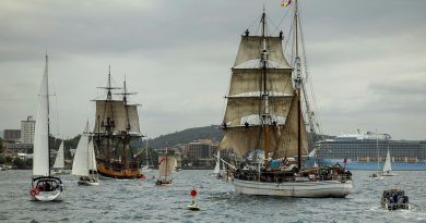 The Parade of Sail through the River Derwent marks the opening of the Royal Hobart Regatta 2025 in Tasmania. Story by Lieutenant Marcus Middleton. Photos by Petty Officer Christopher Szumlanski.